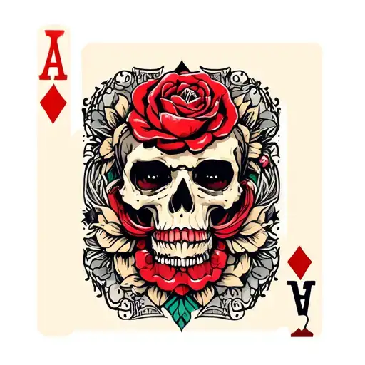life's a gamble tattoo design idea
