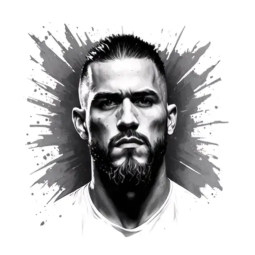cm punk portrait tattoo tattoo design idea