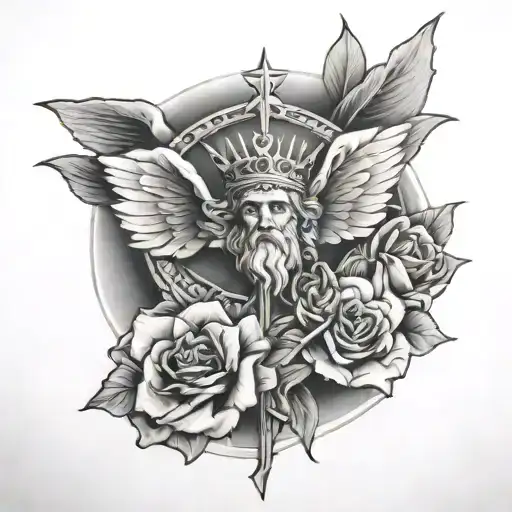 Glory to God alone tattoo design idea