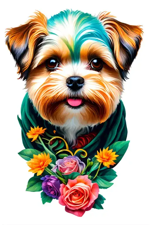 Cavachon tattoo design idea