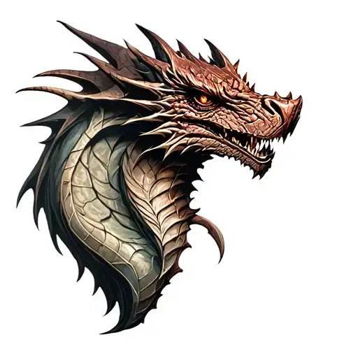 lord of the rings smaug tattoo design idea