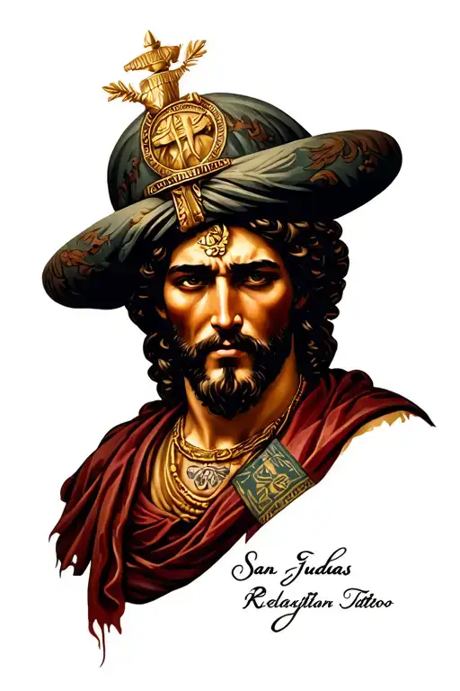 san judas tattoo design idea