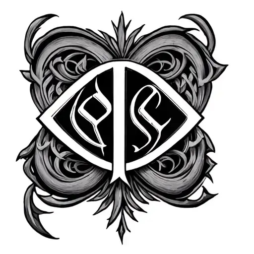 Two Word Ambigram Generator tattoo design idea