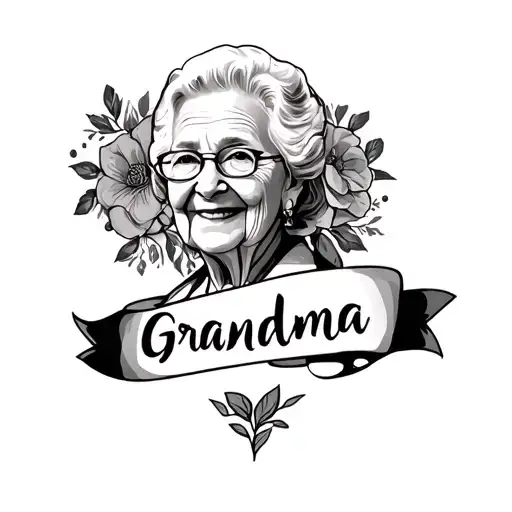 Grandma Memorial tattoo design idea