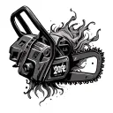 Chainsaw tattoo design idea