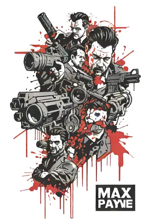 max payne tattoo design idea