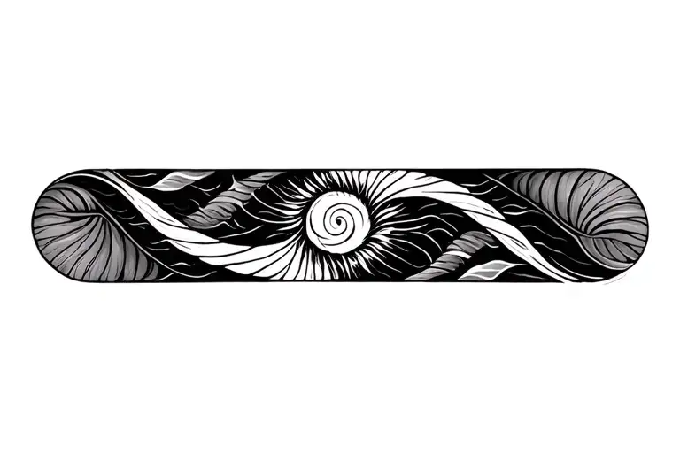 Pachamama spiral tattoo design idea