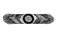 Pachamama spiral tattoo design idea