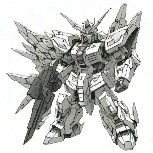 gundam sazabi tattoo design idea