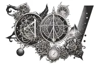 libra gemini scorpio tattoo design idea