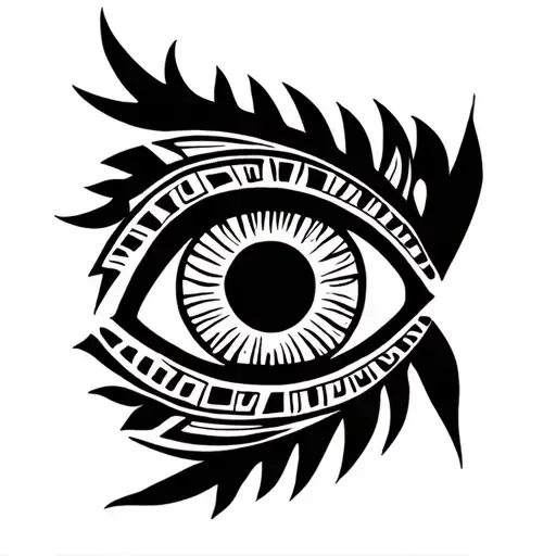 eye  Aztec Mayan Tattoos tattoo design idea