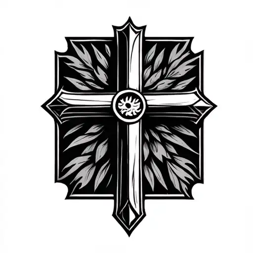 Ethiopian Cross tattoo design idea