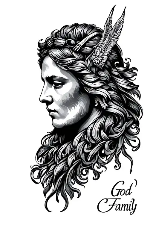 God Family Country tattoo design idea