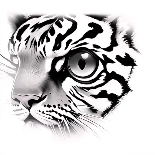 Tiger Eyes tattoo design idea