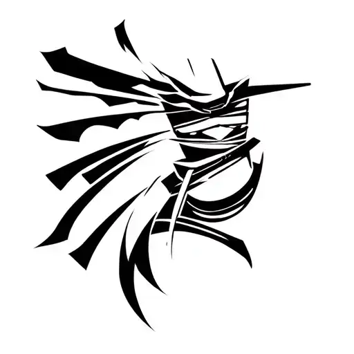 blind samurai deaf and dumb e surdo tattoo design idea