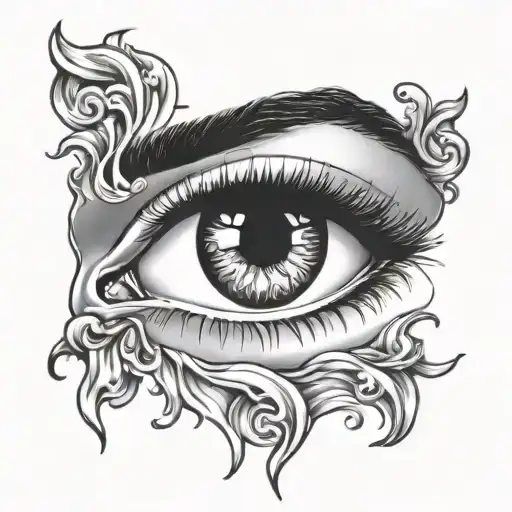 michael jackson eye tattoo design idea