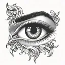 michael jackson eye tattoo design idea