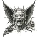 let from hell to heaven tattoo design idea