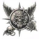 let from hell to heaven tattoo design idea