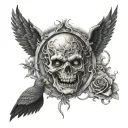 let from hell to heaven tattoo design idea