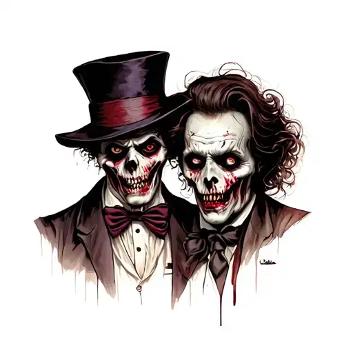 Dr Jekyll and Mr Hyde tattoo design idea