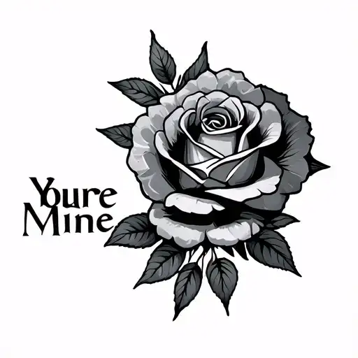 Youre Mine tattoo design idea