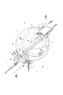 sketch for tattoo in abstract style with space theme in black and white tattoo design idea