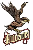Hudson name tattoo tattoo design idea