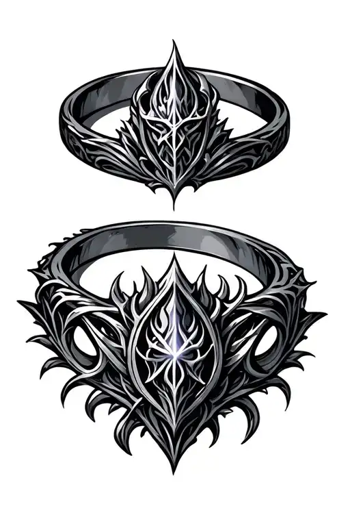 Dark Fantasy Elden Ring tattoo design idea