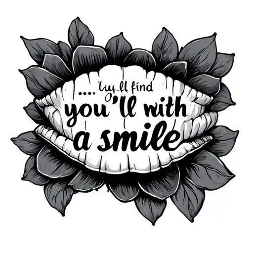 "...you'll find me with a smile" Mac Miller inspired tattoo focusing tattoo design idea