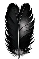turkey feather tattoo design idea