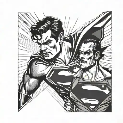 Tom of Finland inspired Superman  tattoo design idea