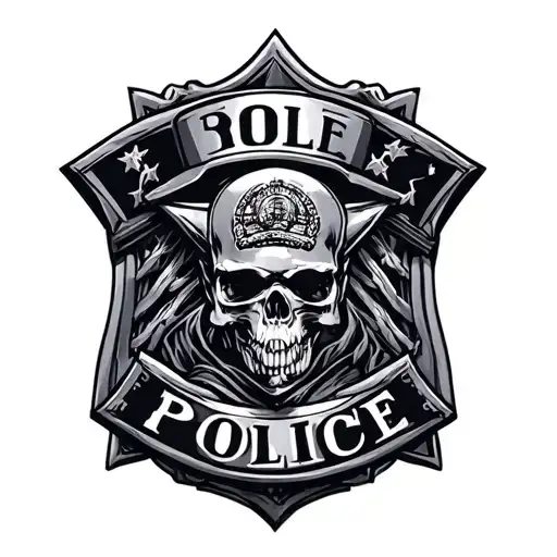 Police tattoo design idea