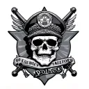 Police tattoo design idea