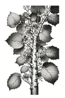 Aspen tree  tattoo design idea