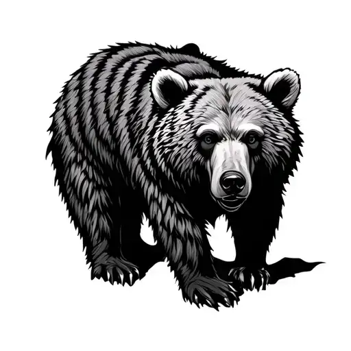 Nordic Bear tattoo design idea