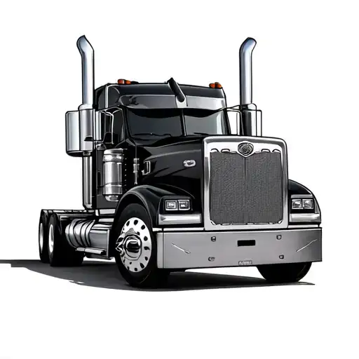 Peterbilt tattoo design idea