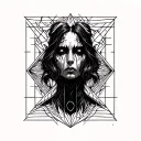 Sadness, Depression, Pain misery suffering tattoo design idea