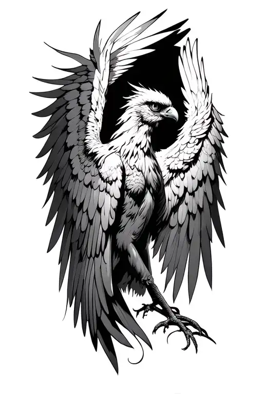 phoenix with the names arianna,.joss,avery, ayla, mckenna,mason srawn in the  wings tattoo design idea