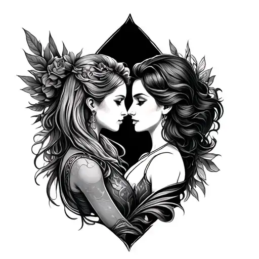 new beginning, ups and downs, true love, relationship, sagittarius, virgo, shared future, together, forever, couple tatt tattoo design idea