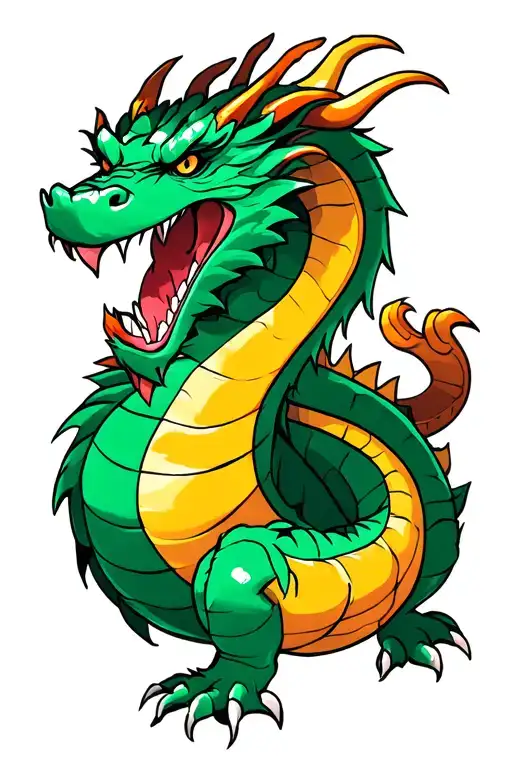 American dragon tattoo design idea