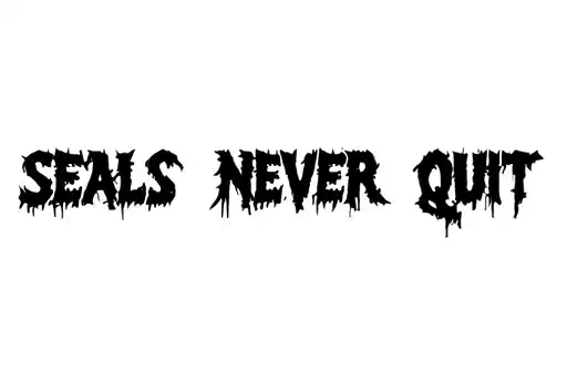 "SEALS Never Quit" tattoo design idea