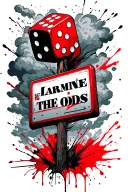 Street sign with Laramie with clouds behind it and beat the odds with dice  tattoo design idea