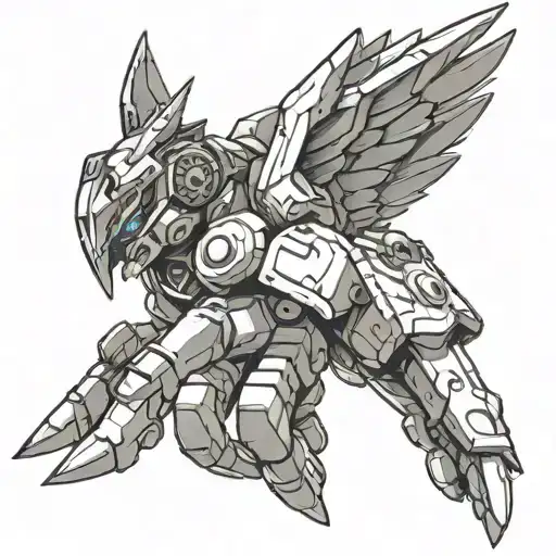 Digimon Angemon hand reaching out to touch tattoo design idea