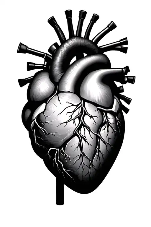 heart surgery  tattoo design idea
