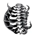 Spinal tattoo design idea