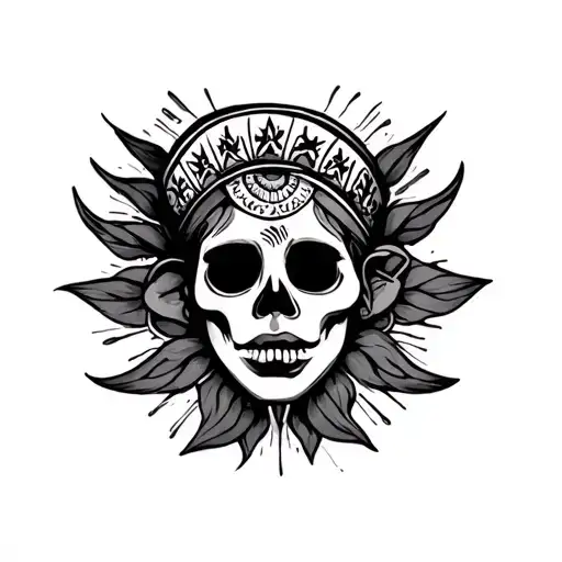 My crazy life and the symbol of a Mexican tattoo design idea