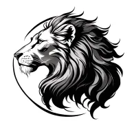 leo zodiac sign tattoo design idea