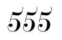 "555" tattoo design idea