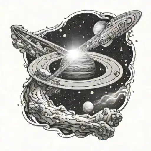 Andromeda Galaxy tattoo design idea